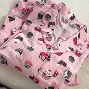 Pink and Black Playful Pajama Set